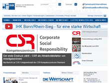 Tablet Screenshot of ihk-bonn.de